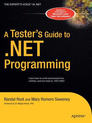 cover image of A Tester's Guide to .NET Programming